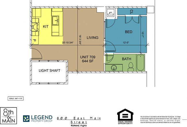 Floorplan - 8th and Main - All Utilities Included