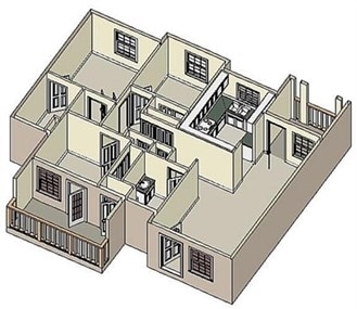 3BR/2BA - Westgate Courtyards