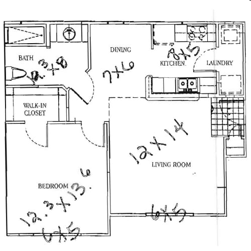 1BR/1BA - Laurel Point