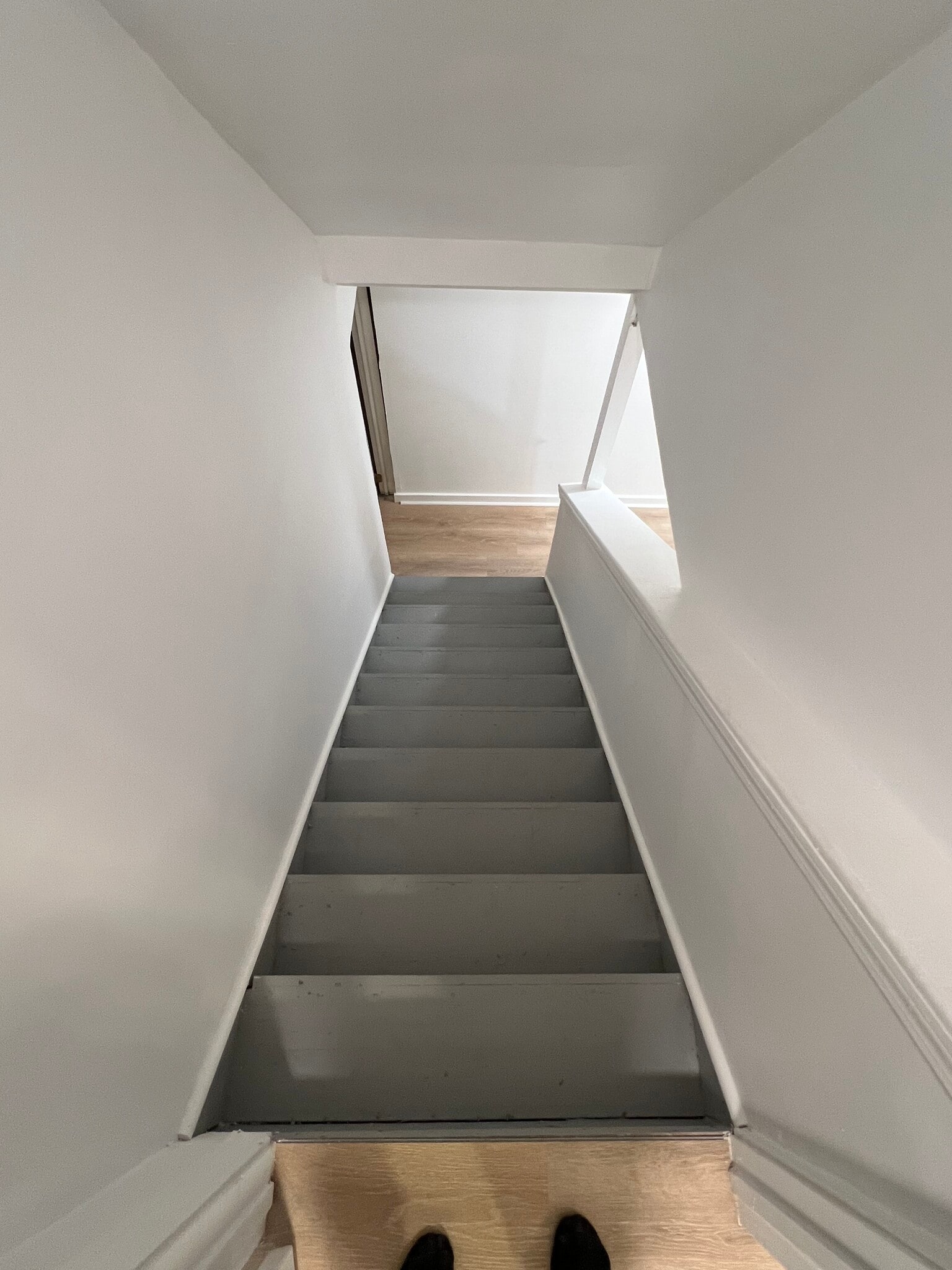 Stairwell to finished basement - 115 Ward St