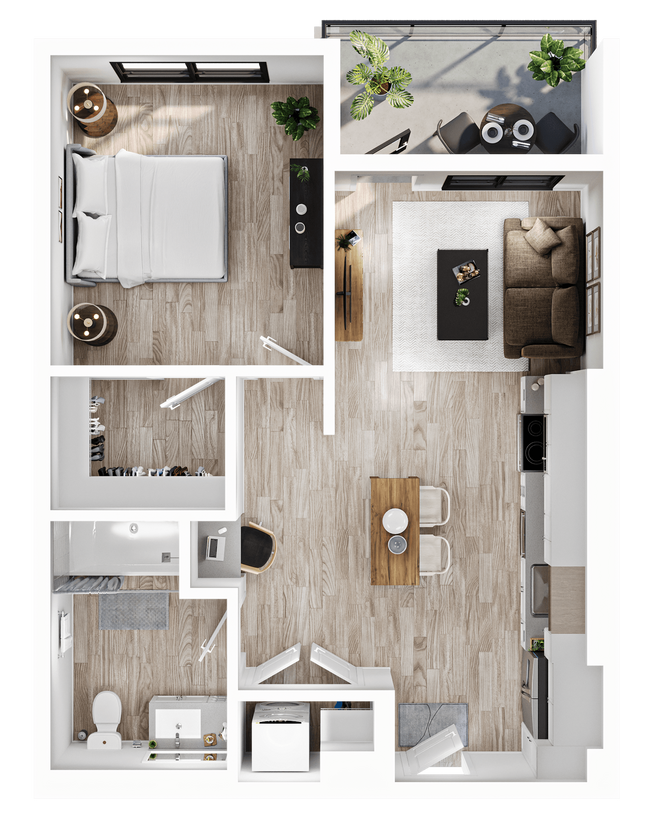 Floorplan - Alwell Apartments