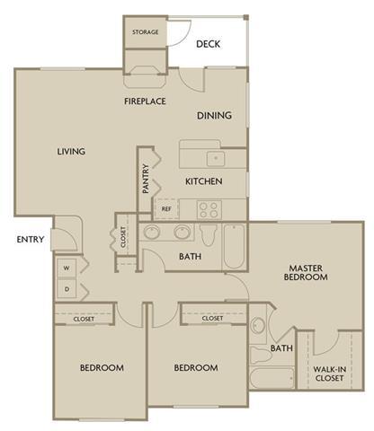 Floorplan - Deer Creek Apartments