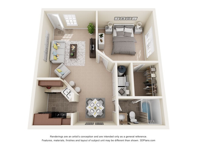 1 Bed x 1 Bath M - Waterford Village Apartments