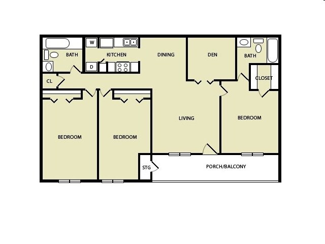 Plan F - Tradewinds Apartments