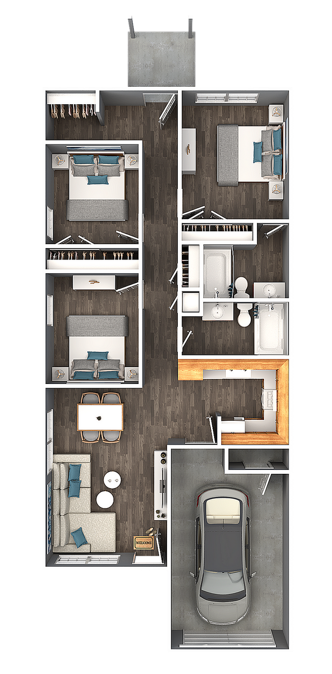 Three Bedroom - Prairie Creek Estates