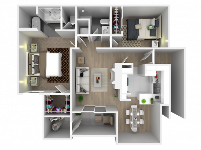 2 BED 2 BATH - CCV-Canyon Creek Villas