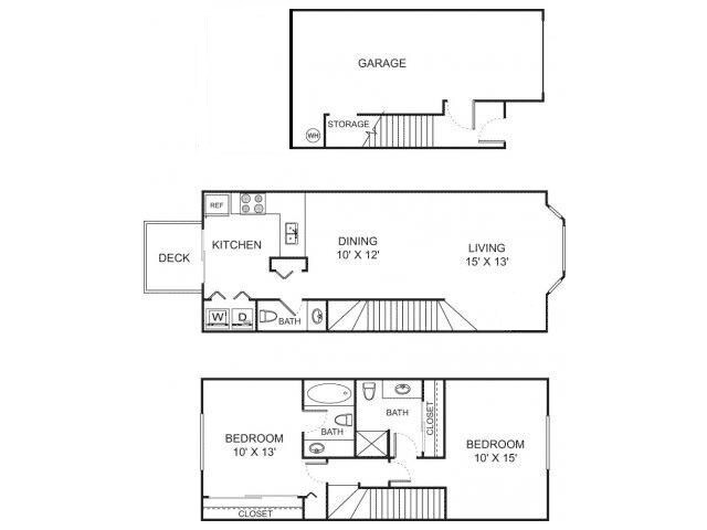 Floorplan - Hidden River Townhomes