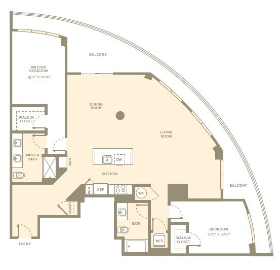 Floorplan - Amaray Las Olas by Windsor