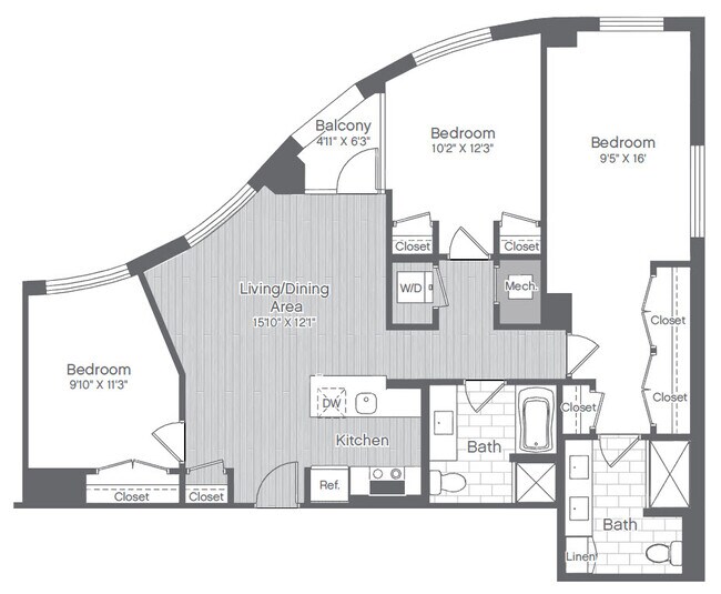 Floorplan - The Beacon Clarendon