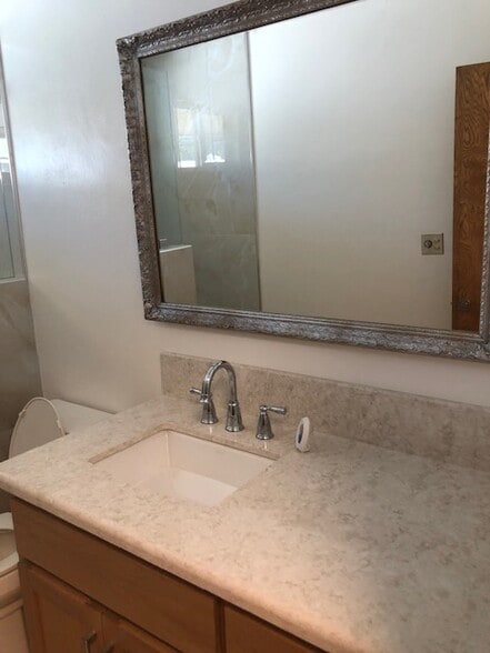 SECOND BATHROOM COUNTERTOP/MIRROR - 8322 Mango Ave