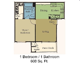 1BR/1BA - Villa Siena