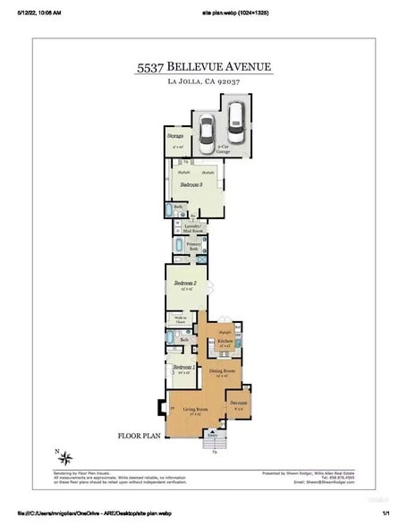 Floor Plan - 5537 Bellevue Ave