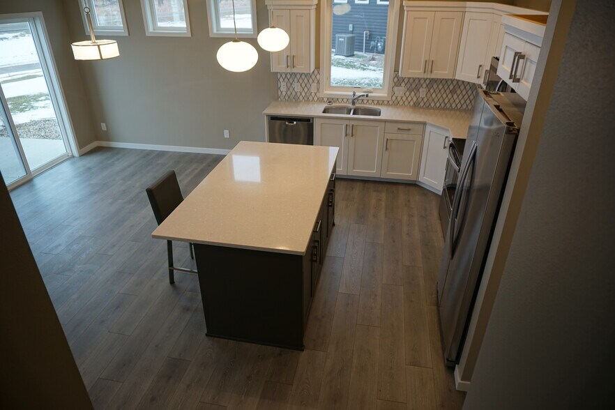 Looking at kitchen from stairs - 3811 Stacy Dr