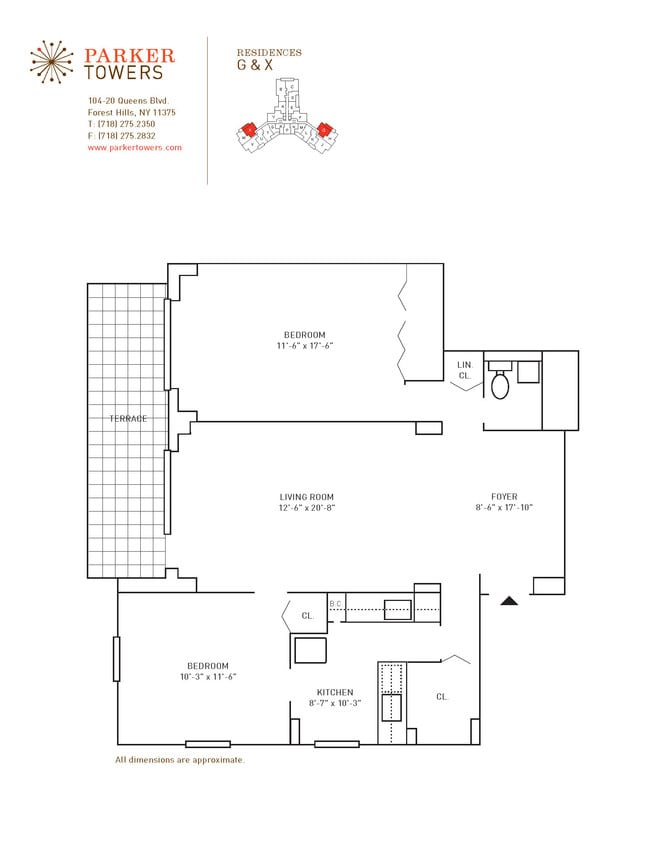 Floorplan - Parker Towers