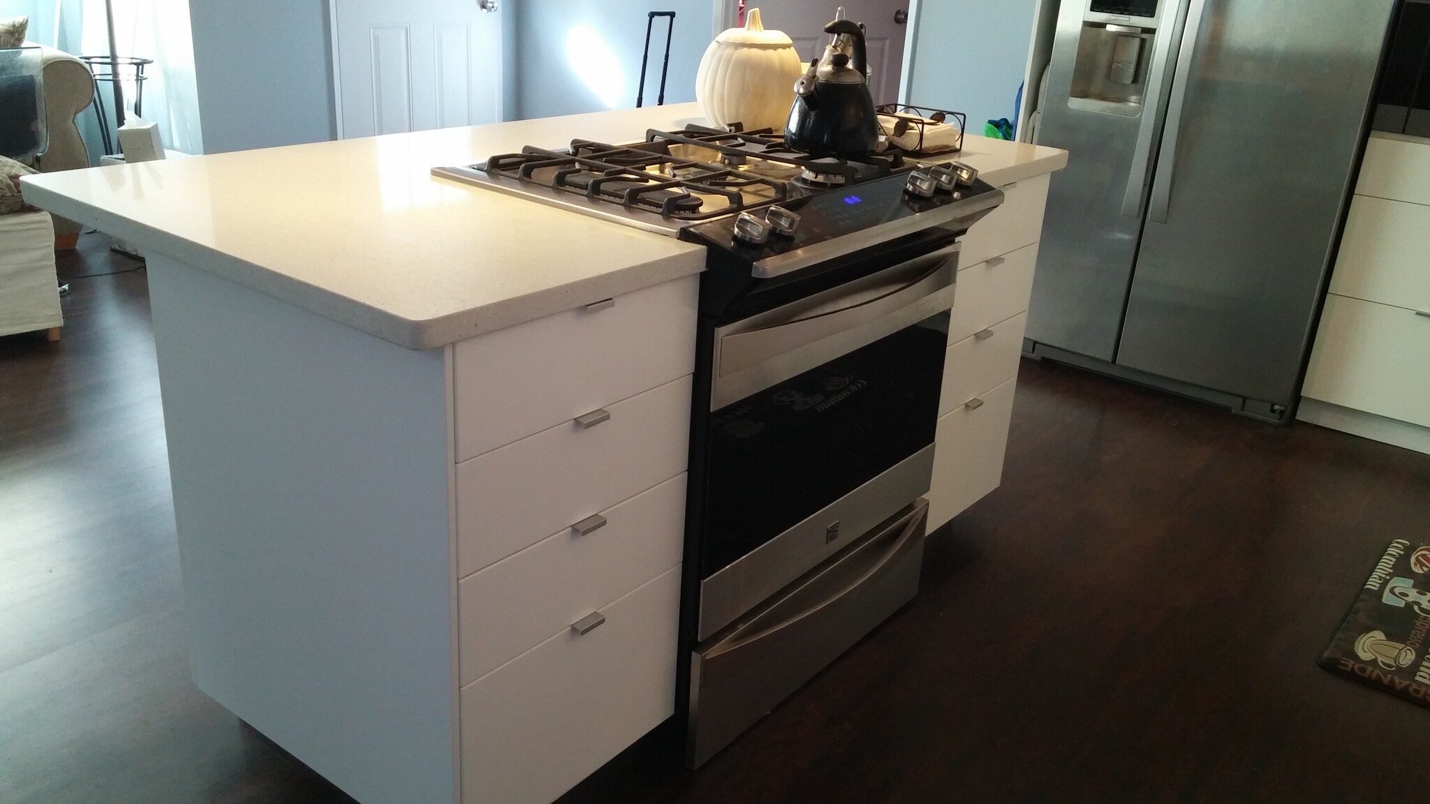 Gas stove and Island - 22635 Oxnard St