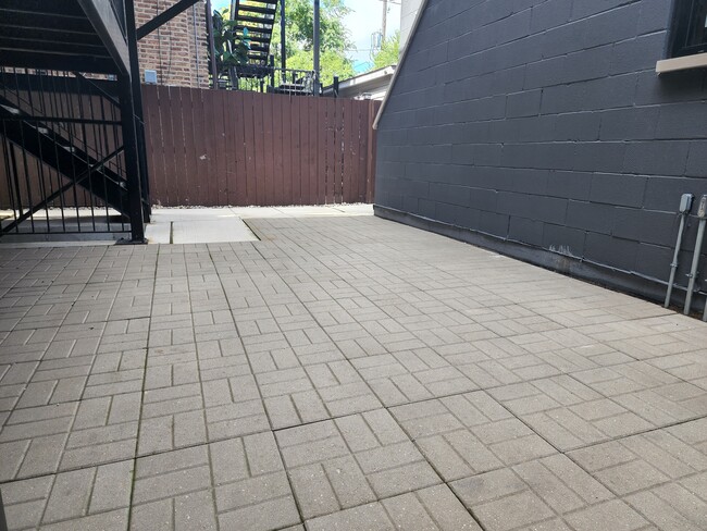 Rear paved patio - 2238 W Warren Blvd