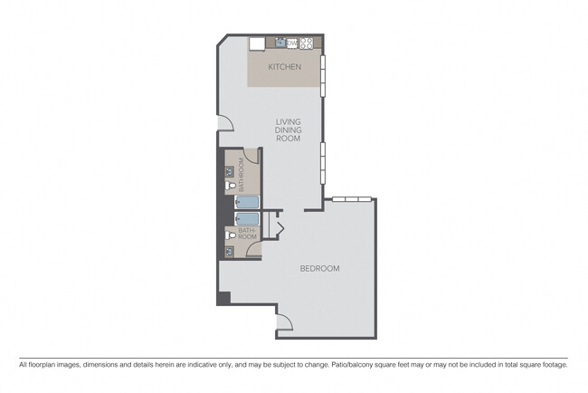 1 Bedroom, 2 Bath B - Bennett Lofts