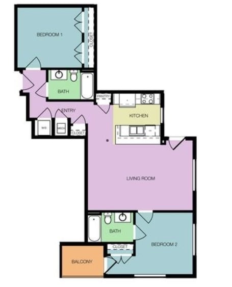 2BD2BA 961 - Terrace at the Masonry