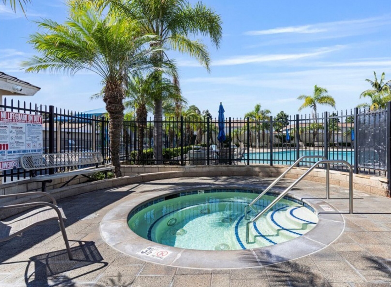 Spa at pool area 1 - 9856 Continental Dr