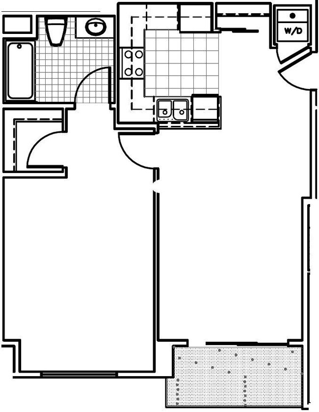 Biella 1x1 floor plan PR SM Biella LLC - PR SM Biella LLC