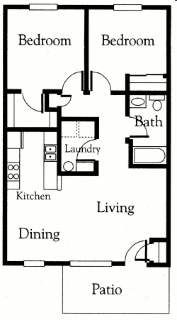 2BR/1BA - Frankfort Place Apartments