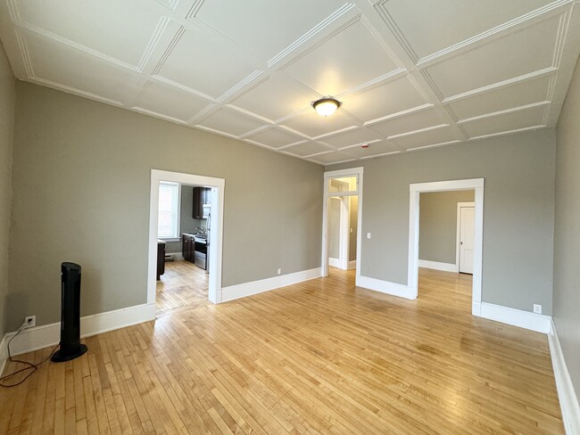 View from LR to Kitchen, hall, and Bedroom - 108 King St