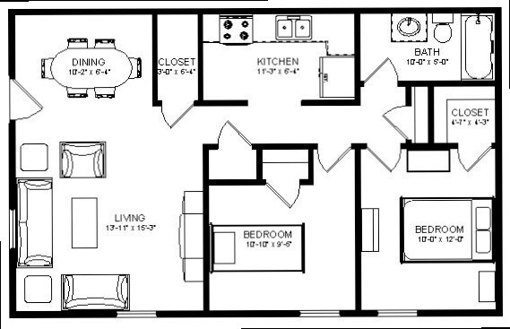 2BR/1BA - Rich Park Apartments