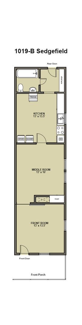 Building Photo - Big kitchen. Fenced yard. Walltown location. Under $1,300.