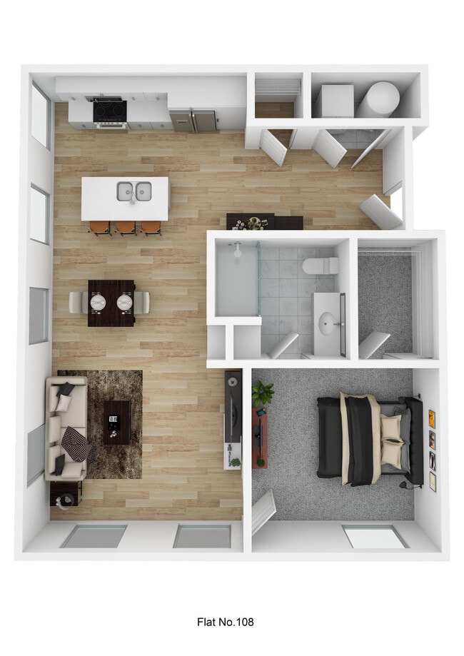 Flat No. 108 - Market and Main-min - Market & Main