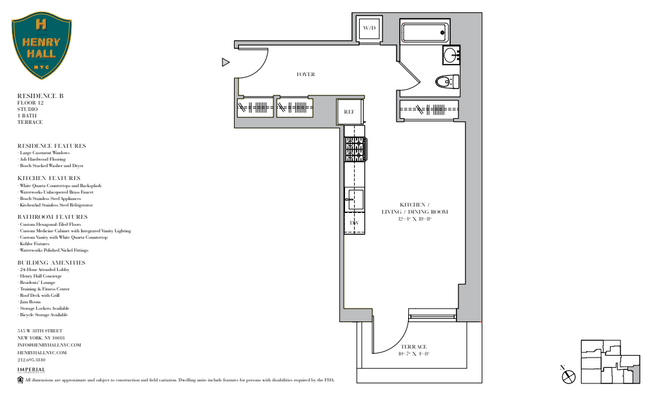 Floorplan - Henry Hall