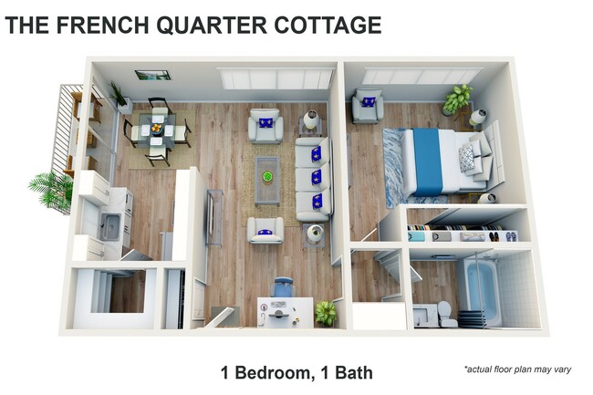 Floorplan - The French Quarter Cottage