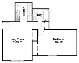 1BR/1BA - Winchester Place Apartments