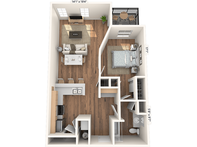 Floorplan - The Pacifica Apartments