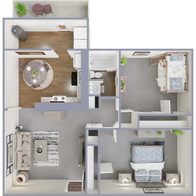 Floorplan - Parkside Apartments