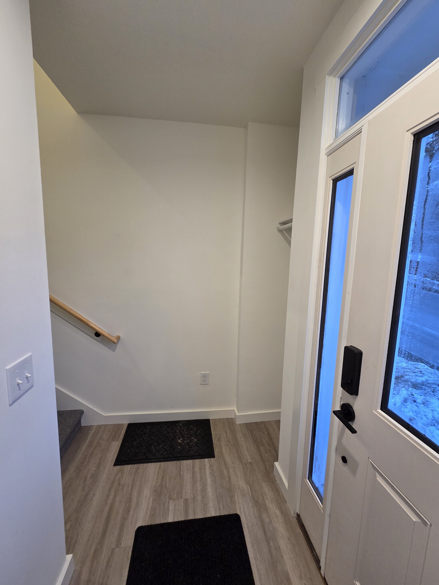 Unit 1 Entry Mudroom with Coathooks and Closet - 73 Goshen Rd