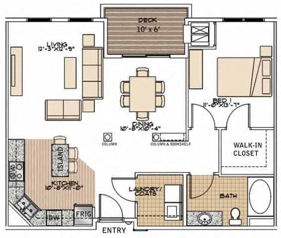 Floorplan - Marketplace and Main Apartments