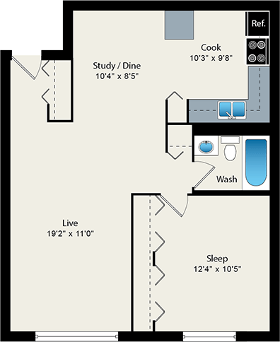 Floorplan - Reside 707