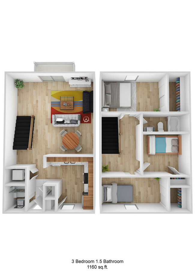 Floorplan - Round Rock Townhomes