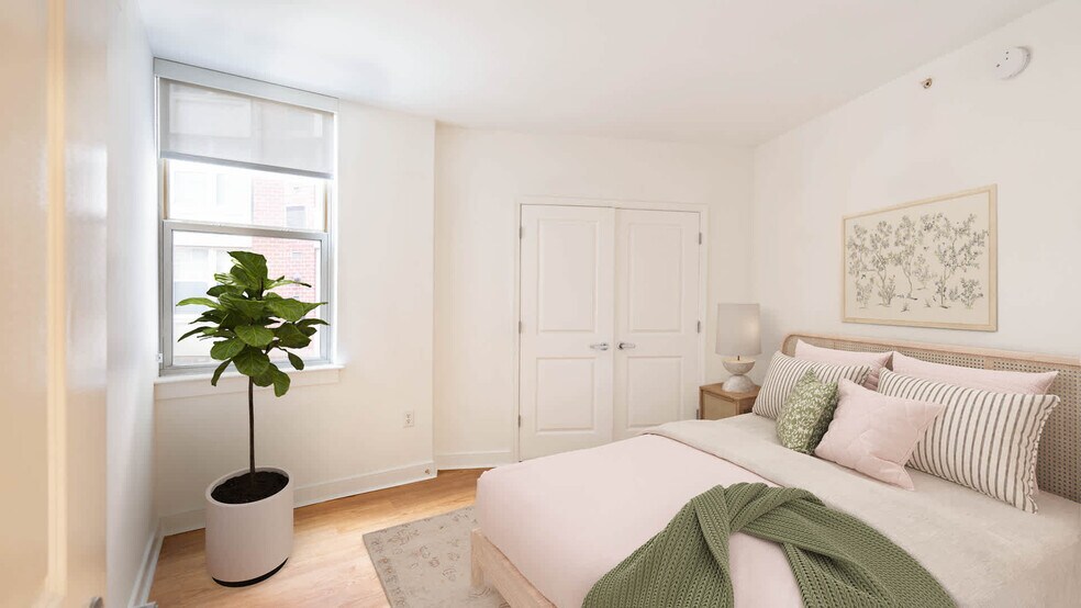 Bedroom with Hard Surface Flooring - 1210 Mass