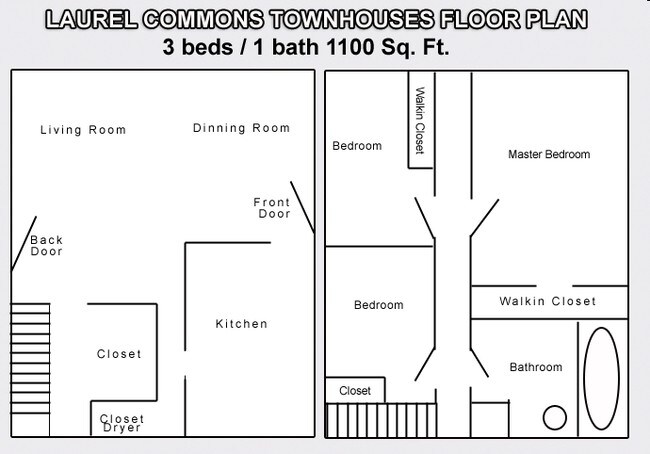 3BR/1BA - Laurel Commons