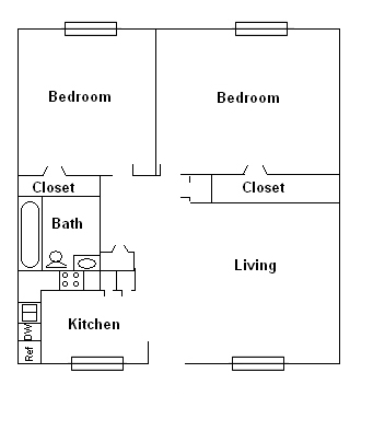 Floorplan - The Oasis Apartments