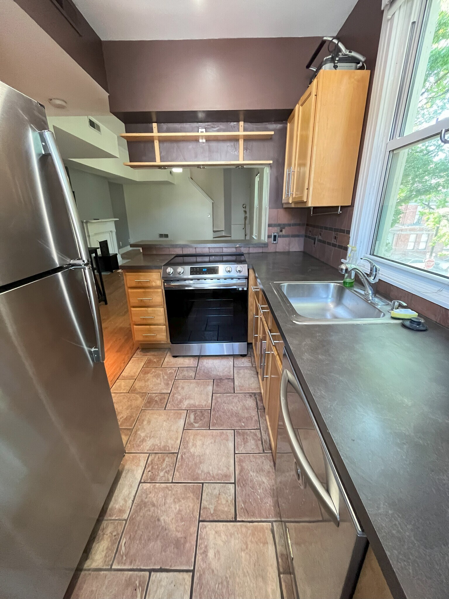 Unit 2 Kitchen - 802 Willard St