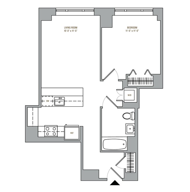 Floorplan - Hoyt & Horn Apartments