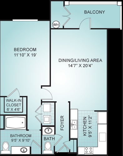 1BR/1.5BA - The Talbot on Granby