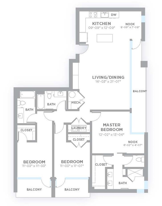 Floorplan - 747 Apartments