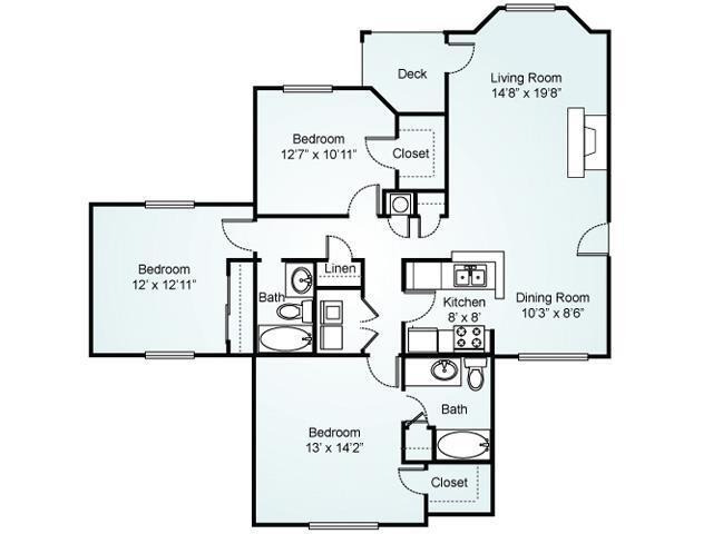 Floorplan - Chace Lake Villas