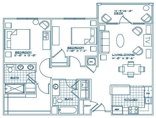 The Berkshire | 2 Bed / 2 Bath - The Lodge at BridgeMill