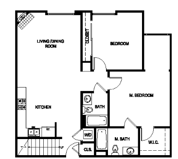 2BR/2BA - The Social Apartments