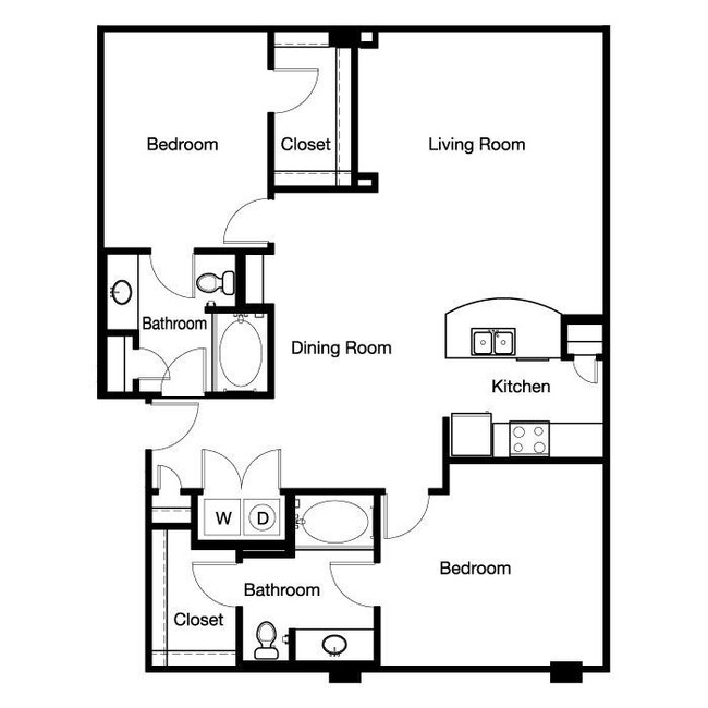 Gallery At Turtle Creek - B2E - 2 Beds - 2 Baths - 1194 Sq. ft. - Gallery At Turtle Creek