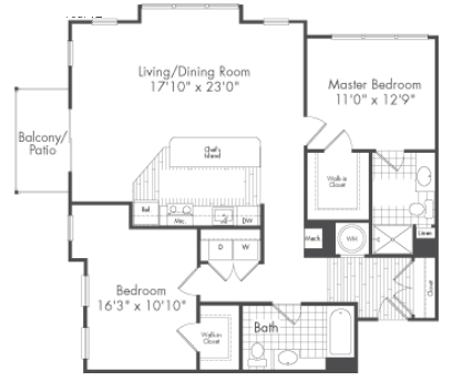 2BR/2BA - The Reserve at Riverdale